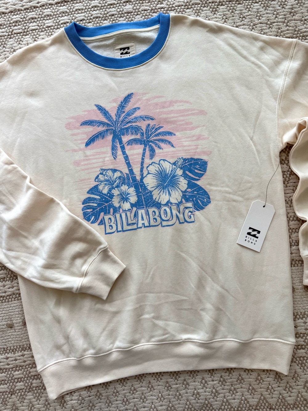 🔥🔥BILLABONG - UNRELEASED OVERSIZED INTO THE TIKI CREW PULLOVER SWEATSHIRT🔥🔥